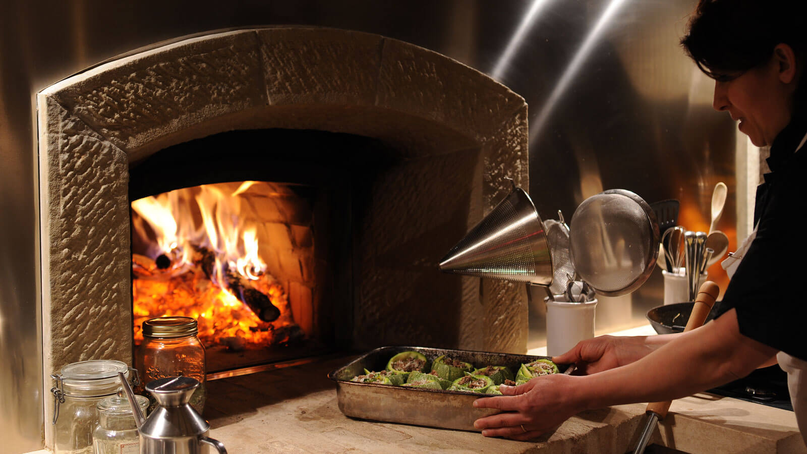 We Love To Cook Using The Traditional Wood Fired Bread Oven